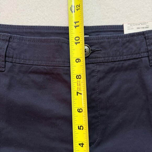 Liz Claiborne Women's Stretch Classic Navy Chino Pants 12 Tall NWT - Picture 9 of 11